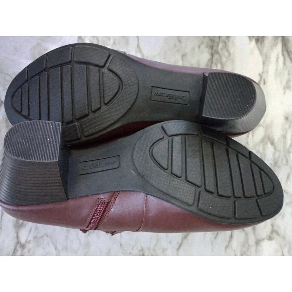 NWT Croft & Barrow Ortholite Ankle Boots Block Heel Size 9.5M